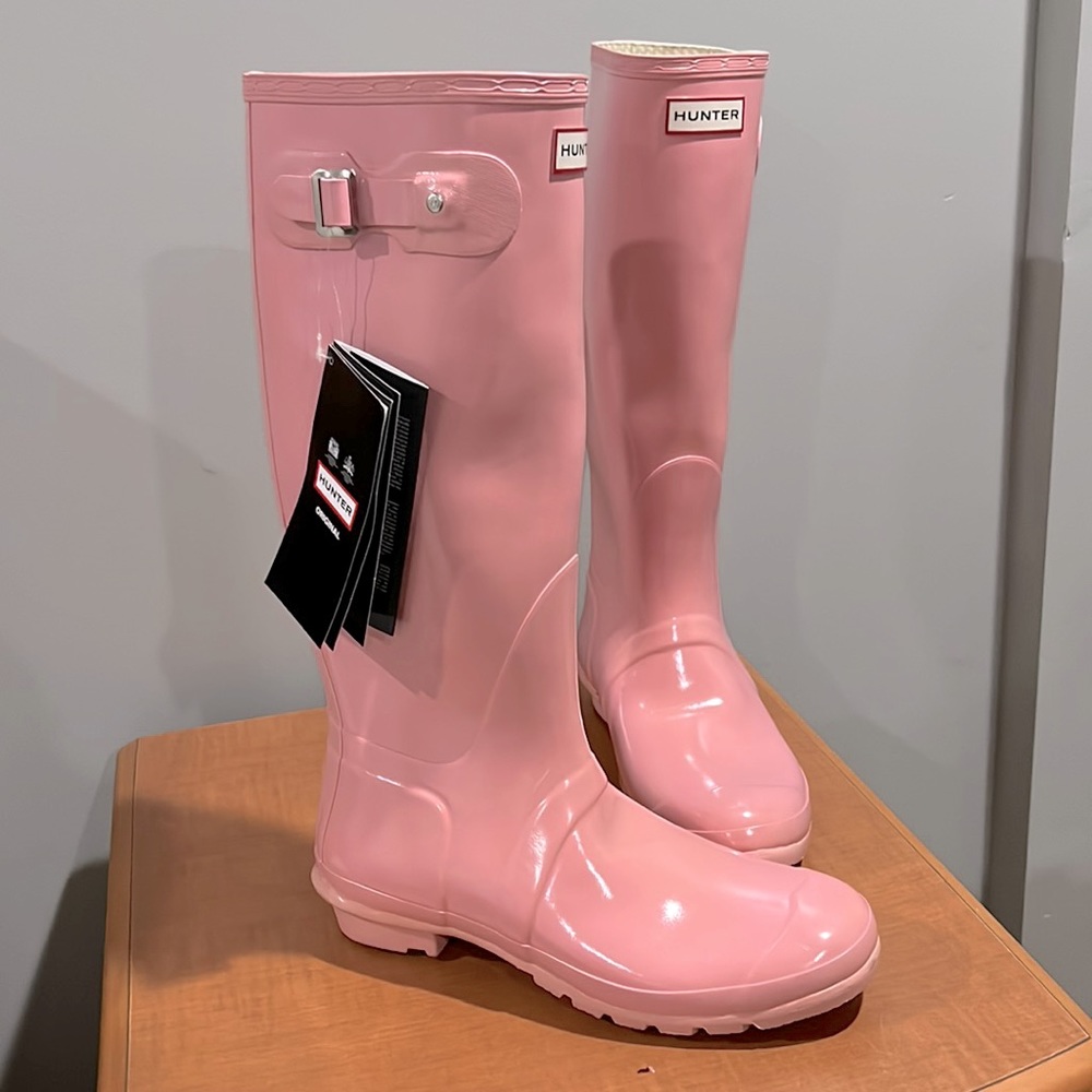 Hunter Classic Tall Pink Rain Boots